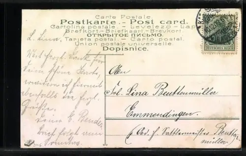 Künstler-AK Robert Kämmerer: Wanderer an einem felsigen Strand