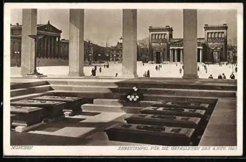 AK München, Ehrentempel für die Gefallenen vom 9. Nov. 1923