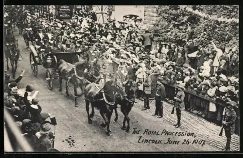 AK Lincoln, The Royal Procession June 26 1907