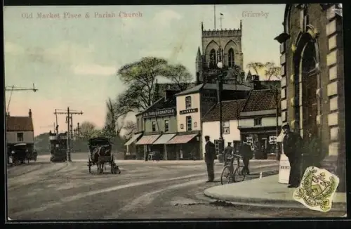 AK Grimsby, Old Market Place and Parish Church
