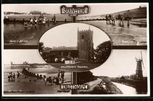 AK Trusthorpe, Trusthorpe Church, Paddling, Happy Days, The Mill