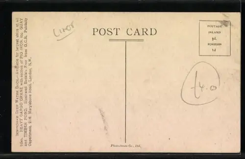 Künstler-AK Immingham, Deep Water Dock