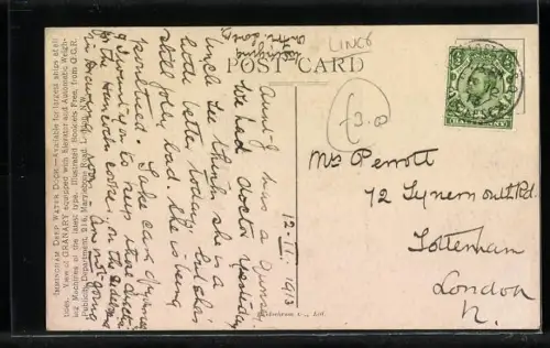 Künstler-AK Immingham, Deep Water Dock