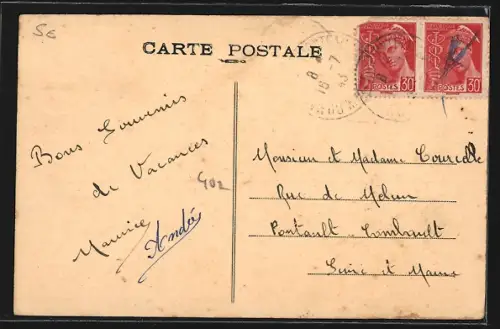 AK Romagne-sous-Montfaucon, Vue generale, face à l`est