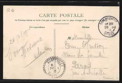 AK Rupt-en-Woevre, Vue panoramique, Le Faubourg, Partie Nord-Est, Au loin: Vue sur les Bois le Filla