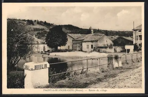 AK Pagny-la Blanche-Cote, Entrée du village