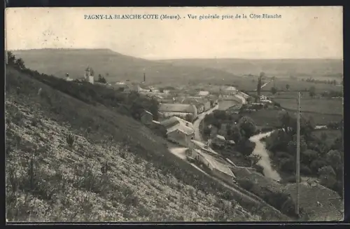 AK Pagny-la Blanche-Cote, Vue generale prise de la Cote Blanche