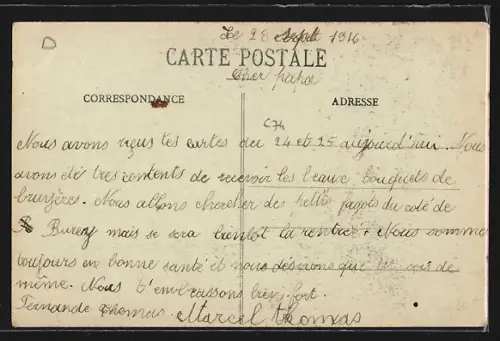 AK Neuville-lès-Vaucouleurs, Vue gènèrale