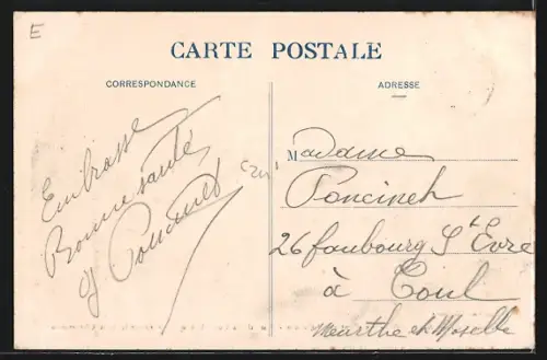 AK Naix-aux-Forges, Le Pont, vue de la Cote 328 que couronne le bois Charmansou