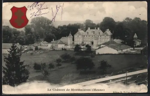 AK Monthairons, Le Chateau de Monthairons (Meuse), Wappen