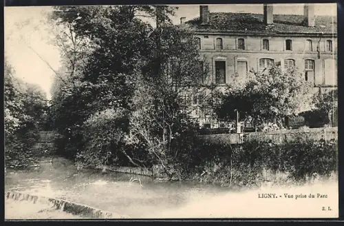 AK Ligny, Vue prise du parc