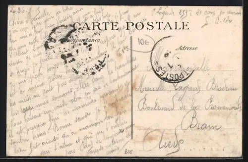 AK L`Argonne-les-Islettes, Blick in eine Strasse