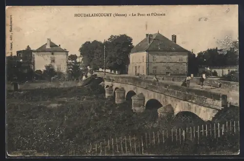 AK Houdelaincourt /Meuse, Le Pont et l`Ornain