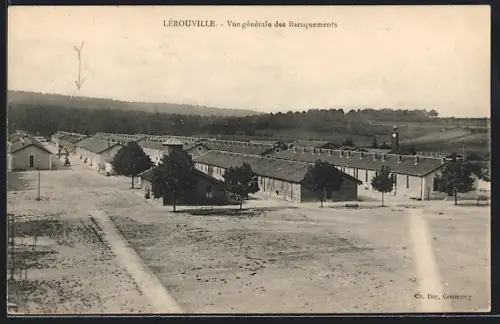 AK Lérouville, Vue générale des Baraquements