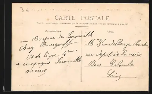 AK Lérouville /Meuse, Vue générale des Casernes du 154e d`Infanterie