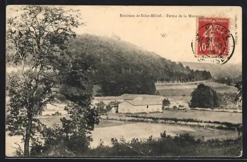 AK Saint-Mihiel, Ferme de la Marquise dans un paysage rural