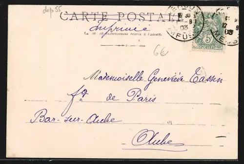 AK Verdun, Vue Générale sur le Quai de la République