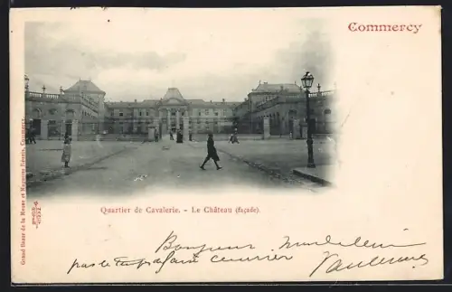 AK Commercy, Quartier de Cavalerie, Le Château, facade
