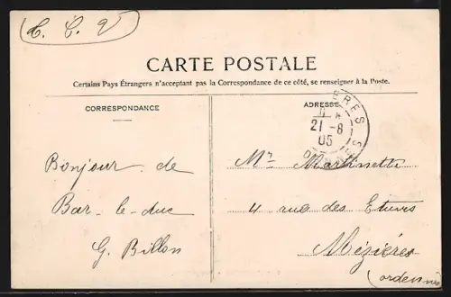 AK Bar-le-Duc, Vue générale