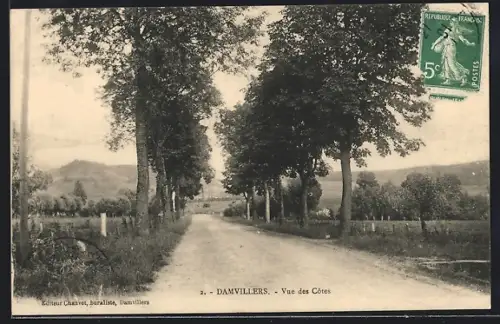 AK Damvillers, Vue des Côtes