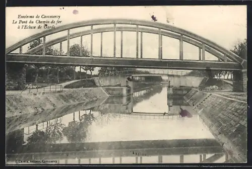 AK Commercy, Le Pont des Chemins de fer à l`Écluse de Garde