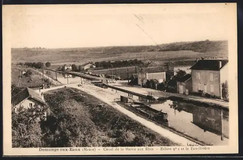 AK Demange-aux-Eaux /Meuse, Canal de la Marne au Rhin