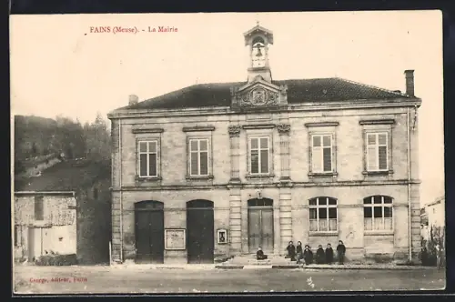 AK Fains /Meuse, La Mairie