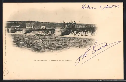 AK Belleville, Barrage de la Meuse