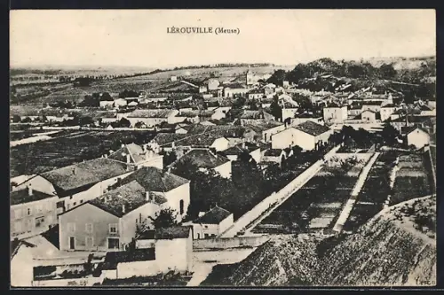 AK Lérouville /Meuse, Vue générale du village et des collines environnantes