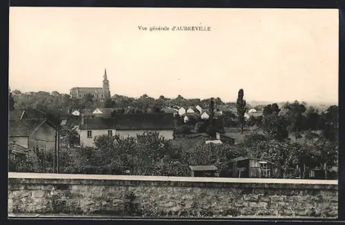 AK Aubréville, Vue générale d`Aubréville depuis la route de Neuilly
