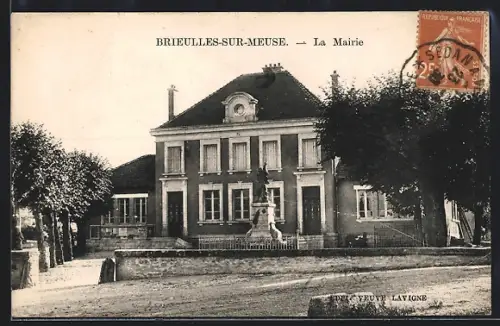 AK Brieulles-sur-Meuse, La Mairie