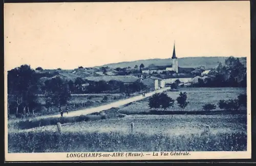 AK Longchamps-sur-Aire /Meuse, La Vue Générale