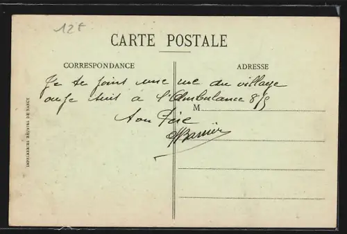 AK Nubécourt /Meuse, Rue Basse détruite