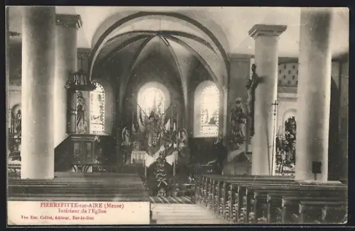 AK Pierrefitte-sur-Aire /Meuse, Intérieur de l`église