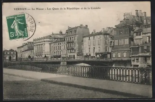 AK Verdun, Les Quais de la République et de la Comédie