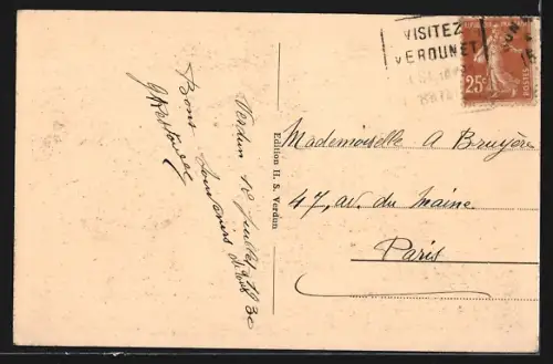 AK La Voie Sacrée, Route de Verdun à Bar-le-Duc