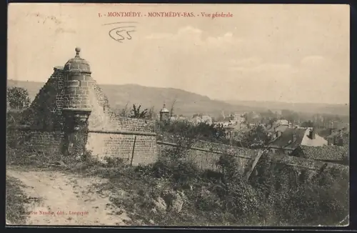 AK Montmédy, Montmédy-Bas, Vue générale
