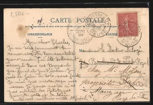 AK Montmédy, Montmédy-Bas, Vue générale