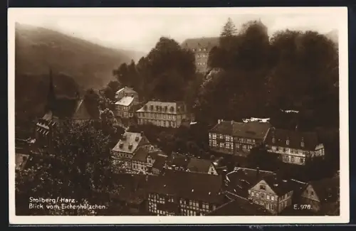 AK Stolberg /Harz, Blick vom Eichenhölzchen