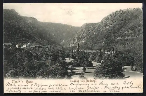 AK Thale a. Harz, Eingang ins Bodethal