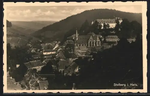 AK Stolberg i. Harz, Schloss, Kirche und Stadtansicht