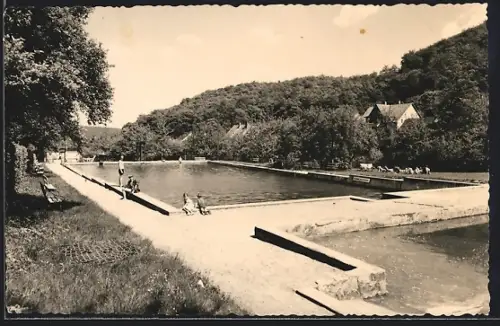 AK Stecklenberg /Harz, Waldbad