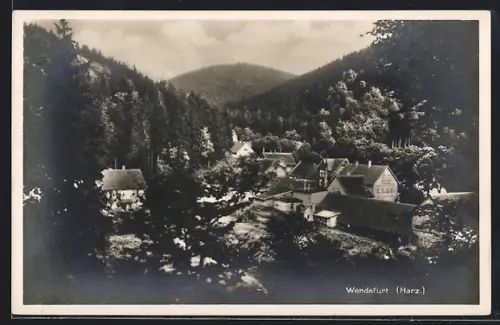 AK Wendefurt /Harz, Ortsansicht im Tal