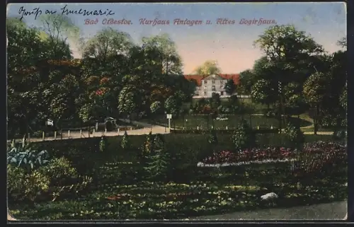 AK Bad Oldesloe, Kurhaus Anlagen, Altes Logierhaus