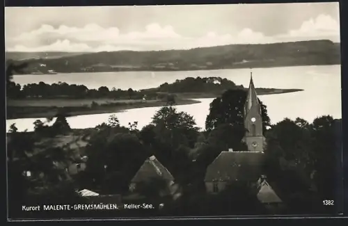 AK Malente-Gremsmühlen, Keller-See, Kirche