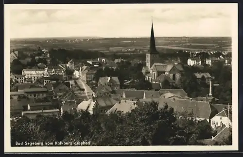 AK Bad Segeberg, Stadtansicht vom Kalkberg gesehen