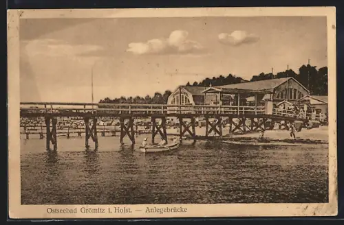 AK Grömitz i. Holst., Anlegebrücke