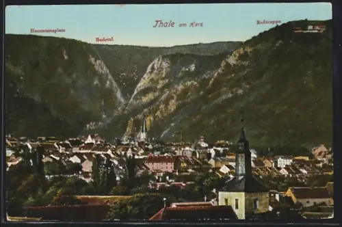 AK Thale am Harz, Hexentanzplatz, Bodetal, Rosstrappe