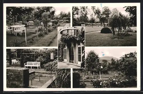 AK Niederdollendorf /Rhein, Eisenbahn-Erholungsheim Gartenanlagen