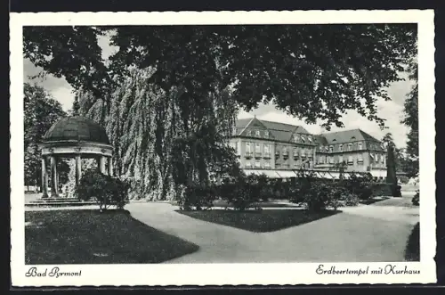 AK Bad Pyrmont, Erdbeertempel, Kurhaus